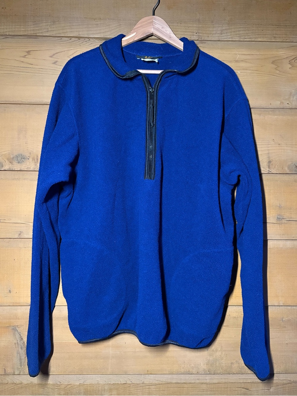 REI Fleece Pullover- Men’s Size XL- Blue Vintage 80s 90s Fleece Zip Up